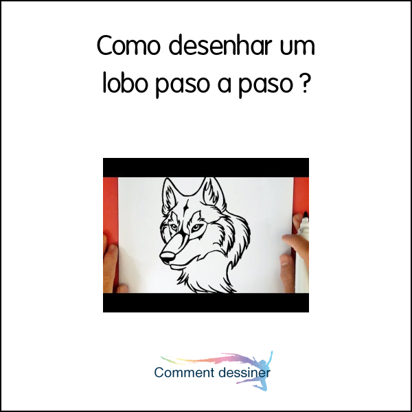 Como desenhar um lobo paso a paso